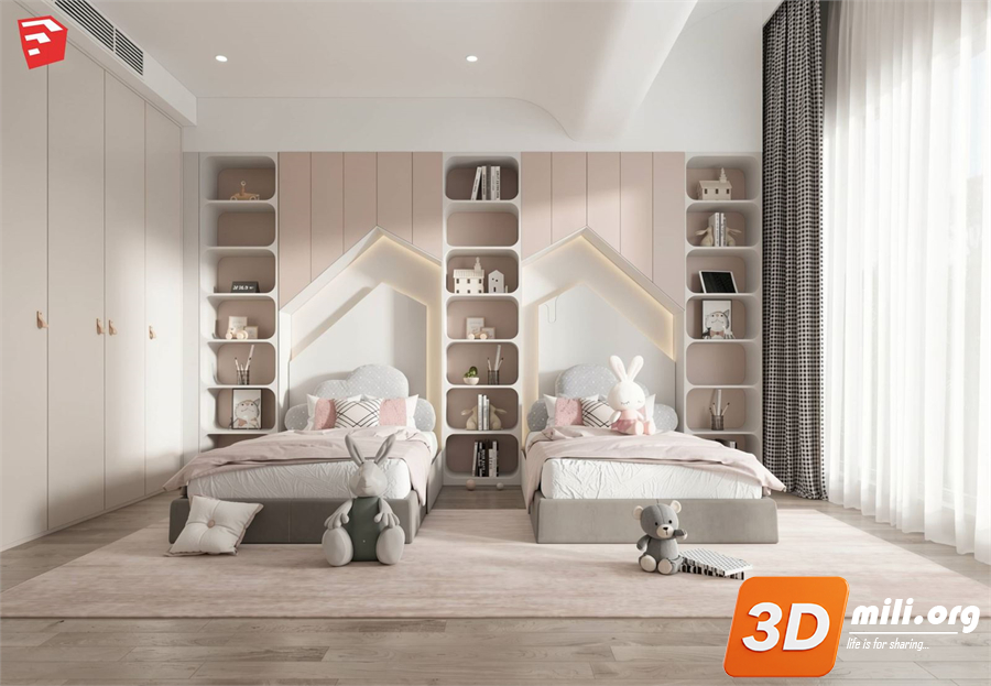 Children Room Scenes  Skp FIles 